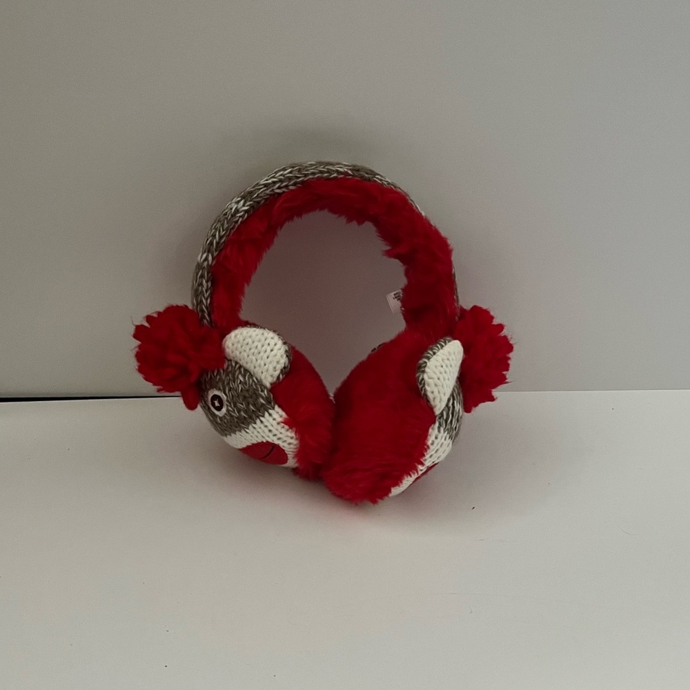 Monkey sock earmuffs NEW